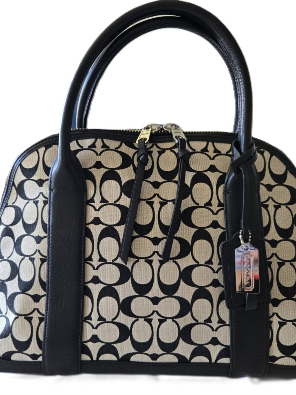 Coach Bleecker Preston Satchel 30160 Black Like New